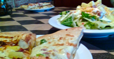 Pizza and Salad